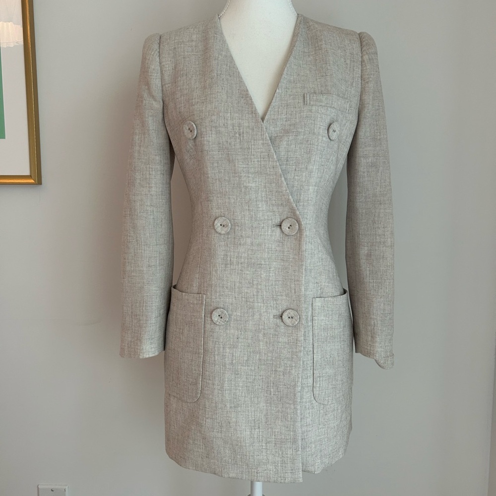 LONG DOUBLE BREAST BLAZER